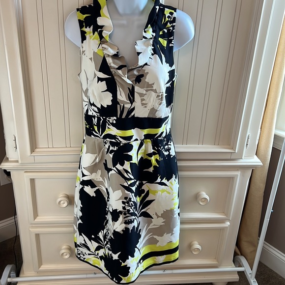 Rabbit Rabbit Rabbit Dresses Rabbit Rabbit Rabbit Floral Dress Sz Beautiful Print With Black